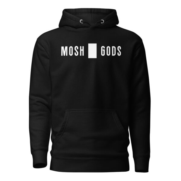 MOSH GODS - UNISEX HOODIE - WHITE LOGO