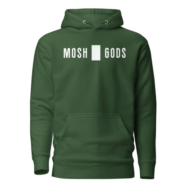 MOSH GODS - UNISEX HOODIE - WHITE LOGO - Image 25