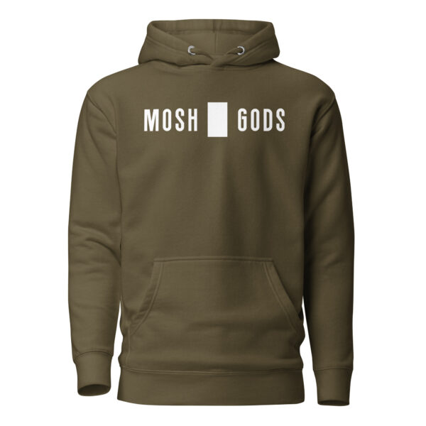 MOSH GODS - UNISEX HOODIE - WHITE LOGO - Image 29