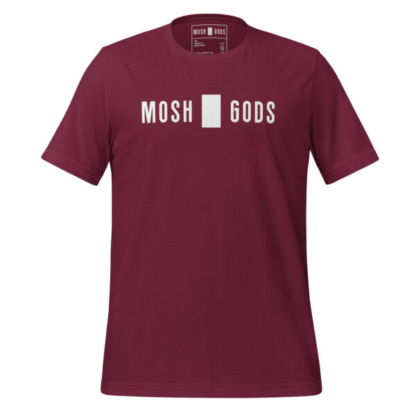 MOSH GODS - UNISEX T-SHIRT - WHITE LOGO - Image 9